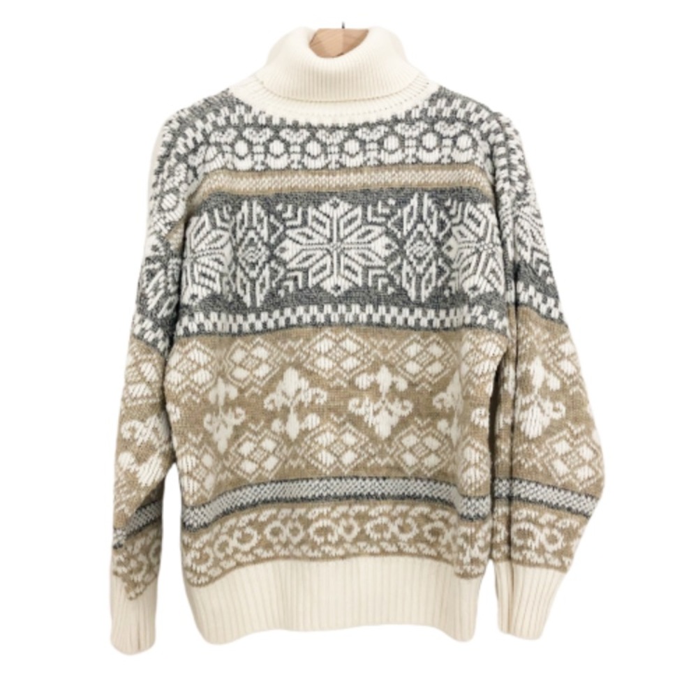 Vintage | Nordic Fair Isle Turtleneck Sweater